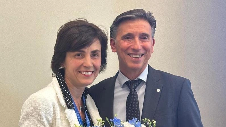 Il presidente Davide Mazzola assieme alla presidente onoraria Federica Maggiani Il presidente Davide Mazzola assieme alla presidente onoraria Federica Maggiani