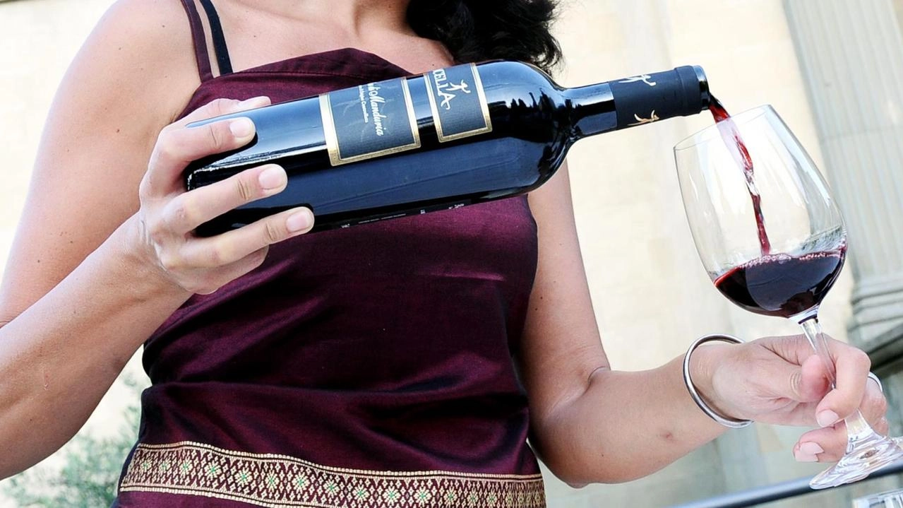 Una degustazione di vini (foto d’archivio). : sale l’attesa per la manifestazione in programma per questa sera in uno scenario da favola