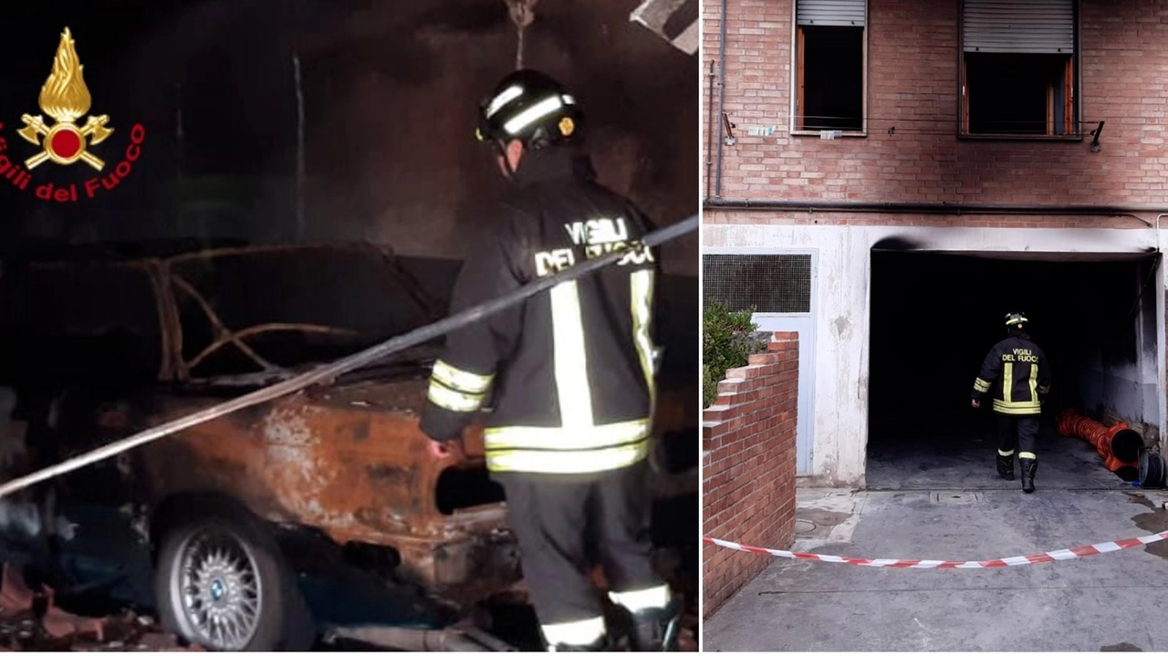 L'intervento dei vigili del fuoco a Castelfiorentino