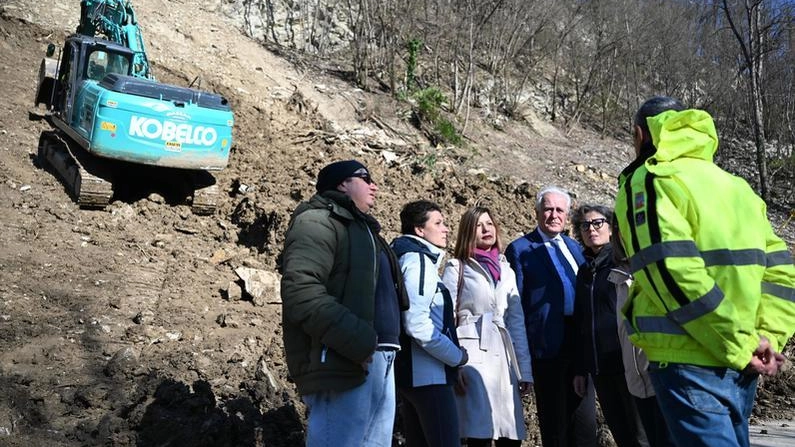 Il sopralluogo del presidente Giani con la sindaca di Vaglia Catani