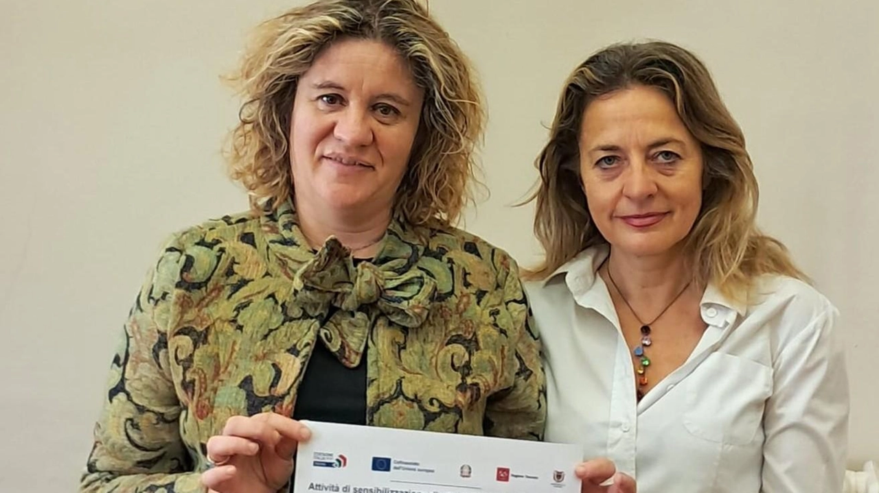 Da sinistra, Lisa Amidei, vice presidente della Provincia, e Chiara Mazzeo, consigliera di parità