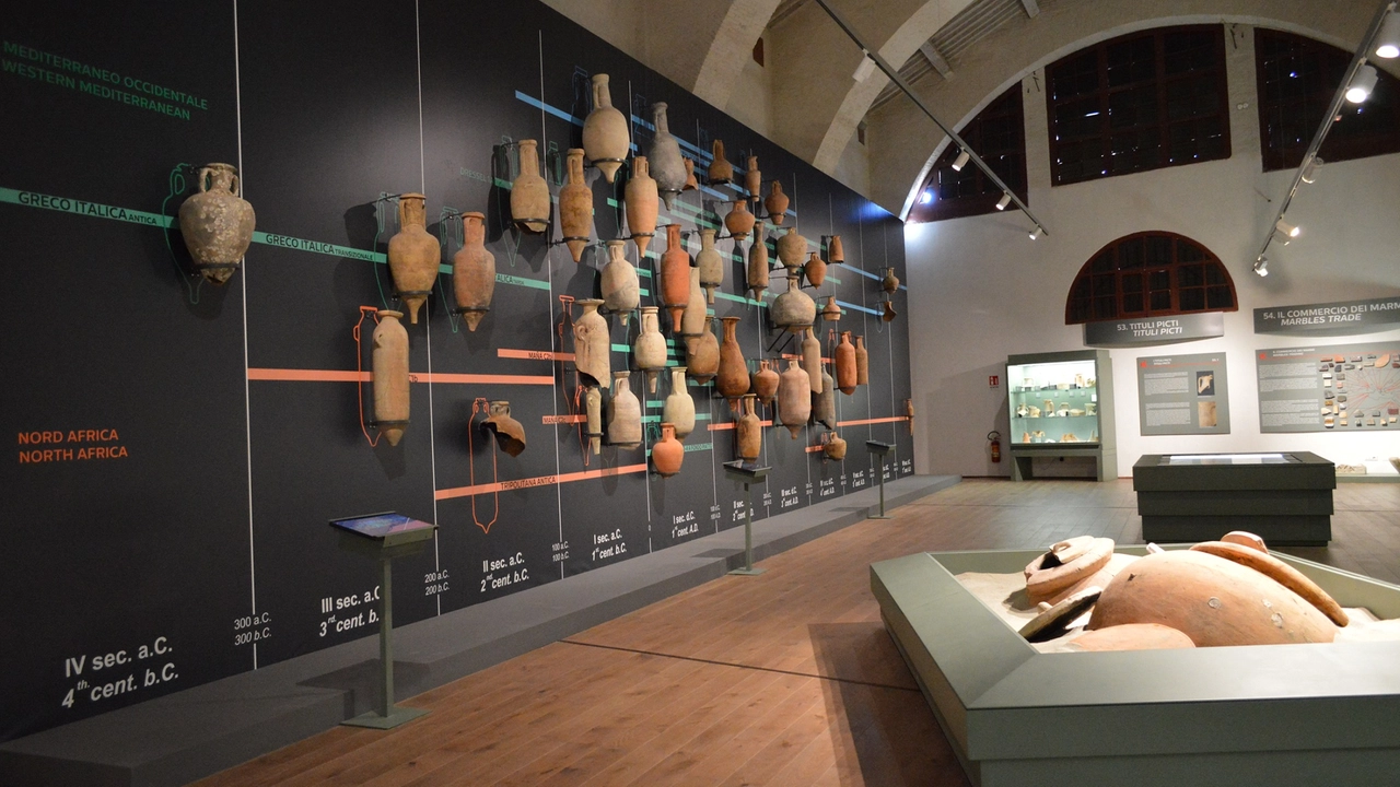 Una delle sale del Museo delle Navi Antiche Una delle sale del Museo delle Navi Antiche