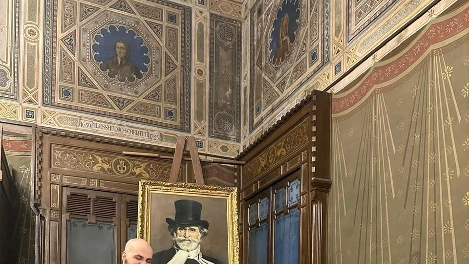 Massimo Salotti, Silvana Froli e Raffaele Tassone al celebre Salone d’Onore di Casa Verdi