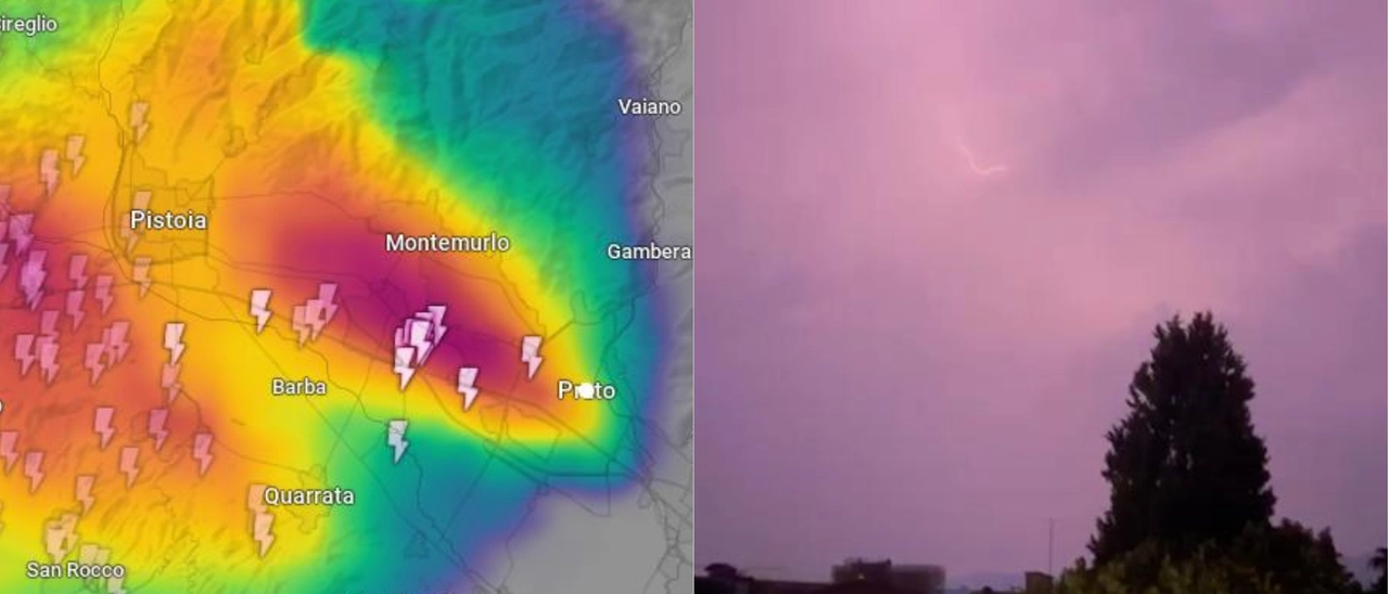 Meteo Toscana, temporali e grandine su Prato e Pistoia. Disagi in A11