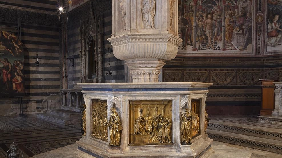 L’Opera della Metropolitana di Siena e l’Arcidiocesi, dopo aver restituito ai fedeli il Fonte battesimale del Duomo restaurato, hanno organizzato... L’Opera della Metropolitana di Siena e l’Arcidiocesi, dopo aver restituito ai fedeli il Fonte battesimale del Duomo restaurato, hanno organizzato...