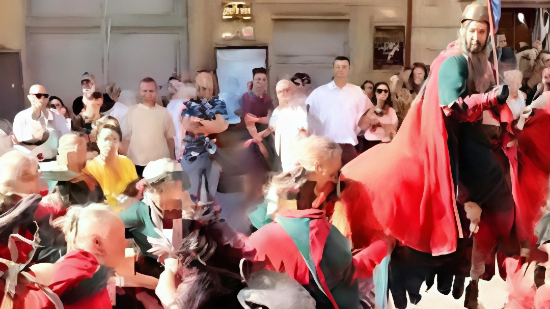 Un’immagine dei tafferugli davanti al teatro Petrarca Un’immagine dei tafferugli davanti al teatro Petrarca