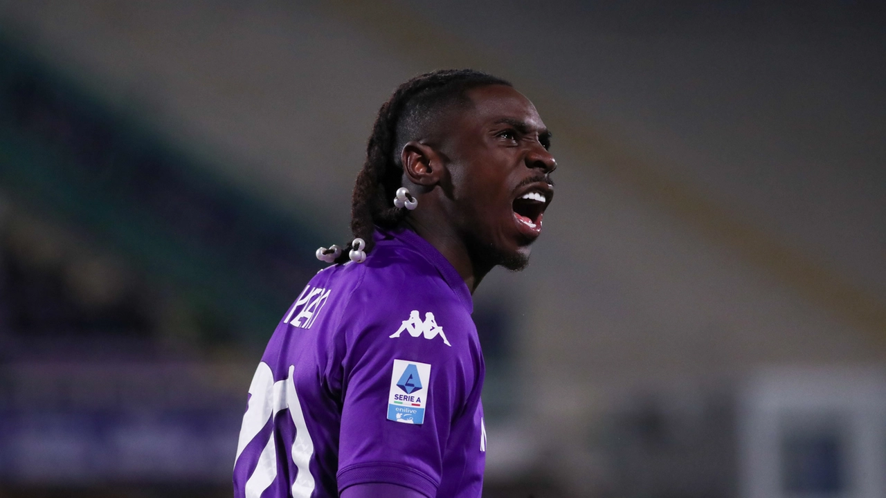 Kean in Fiorentina-Udinese (Foto Germogli)