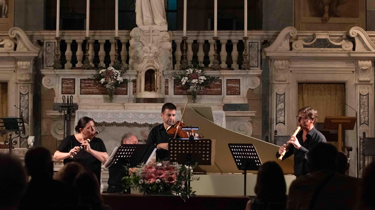 Suggestivo concerto dell’ensemble di flauti e clavicembalo nella Chiesa di San Francesco .