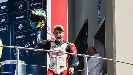 Lorenzo Dalla Porta sul podio al Mugello Lorenzo Dalla Porta sul podio al Mugello