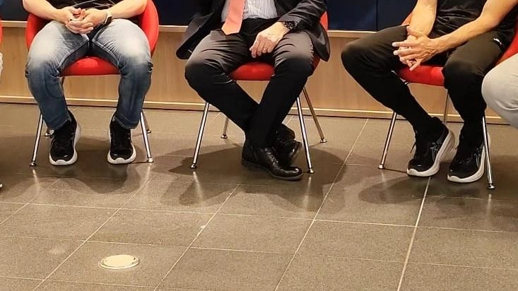 Il presidente della Sir Perugia Gino Sirci in tv a «Lunedì Volley»