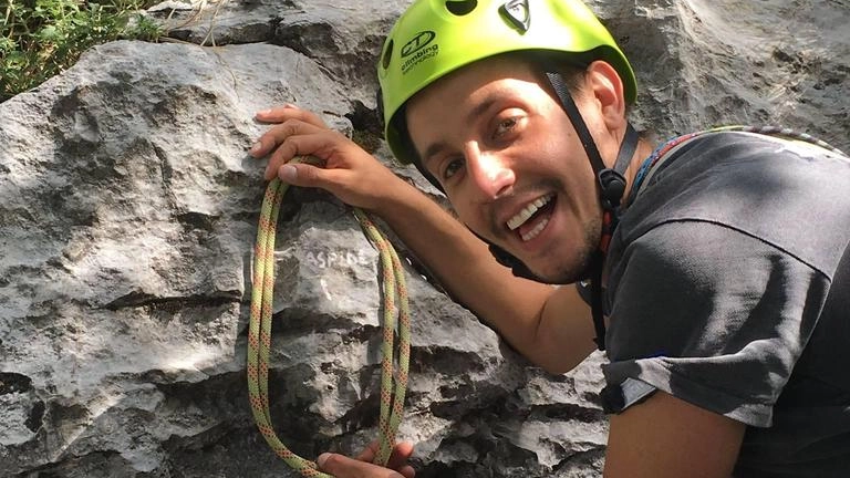 Marco Stagi, 34 anni, originario di Cerretti e grandissimo appassionato della montagna