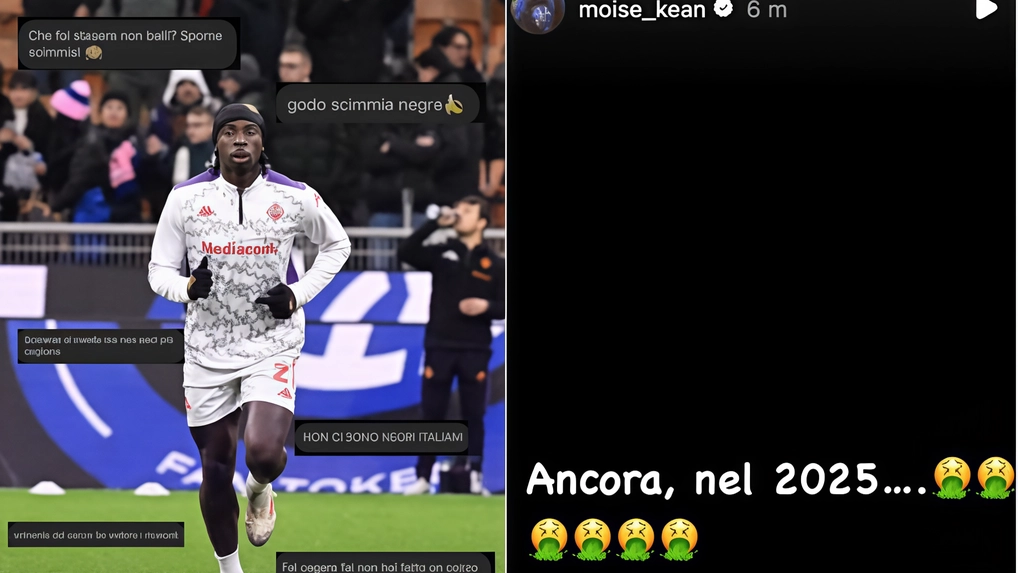 L’attaccante della Fiorentina Moise Kean ricoperto di insulti razzisti sui social e la sua risposta
