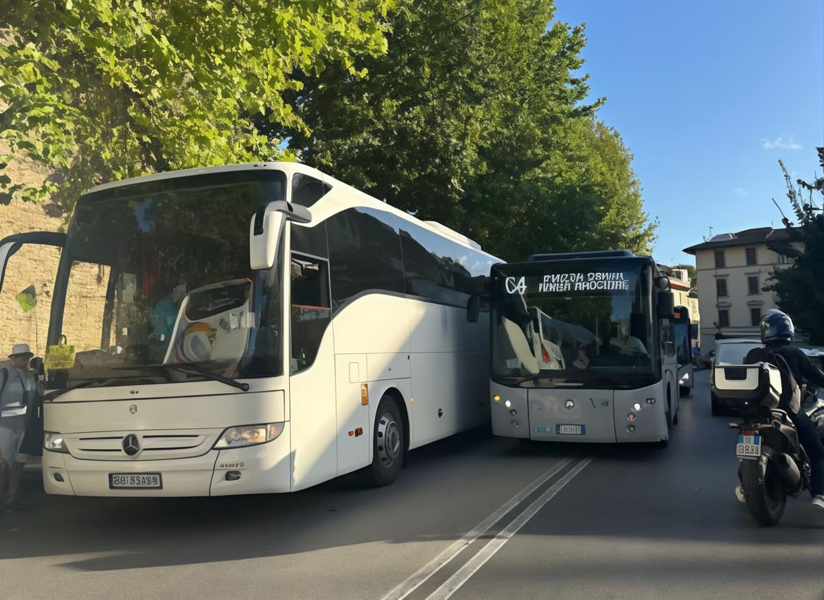 Viale Ariosto intasata dai pullman: "Altro che dieci minuti di sosta qui bloccano tutto il traffico"