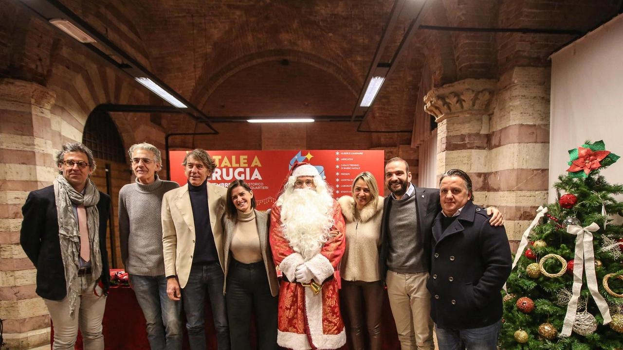 La presentazione alla Loggia dei Lanari del Natale a Perugia La presentazione alla Loggia dei Lanari del Natale a Perugia