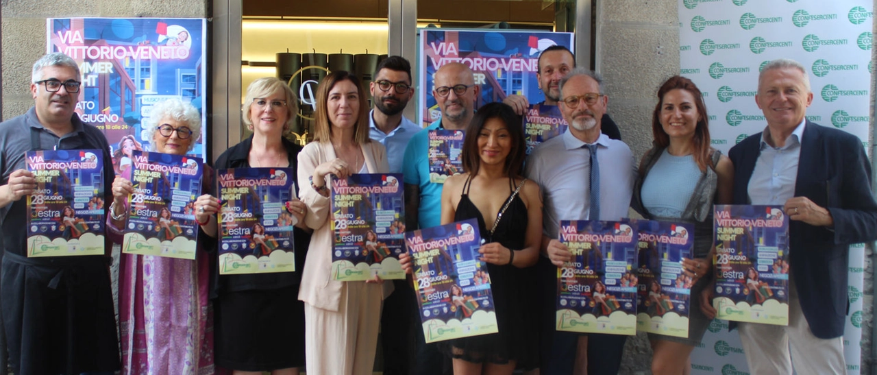 Via Vittorio Veneto notte d'estate: sabato 28 giugno