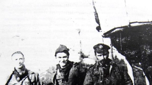 Fotografia di un gruppo del battaglione Vanni a Bozzolo (dal sito dell’Isr)