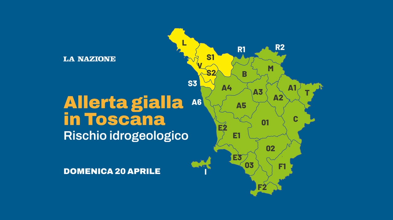 Nuova allerta gialla in Toscana. Pasqua con piogge e temporali: le zone interessate