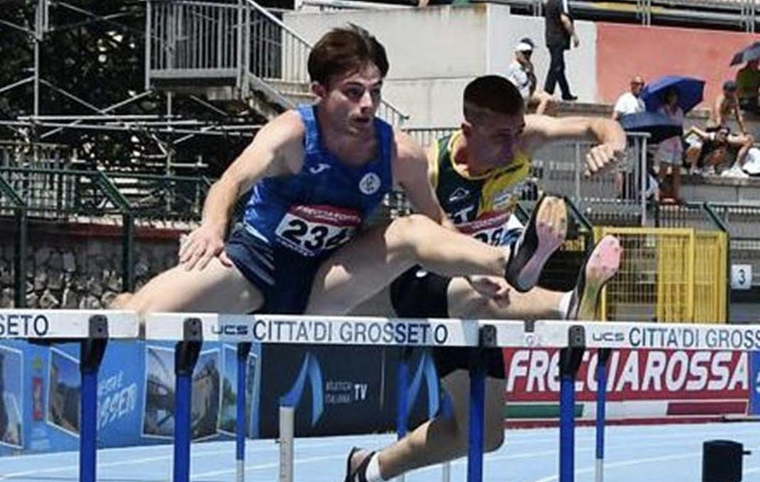 riccardo cincinelli e filippo guiducci in pista ai campionati italiani di atletica