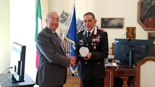 Il Prefetto ha ricevuto il Comandante Provinciale dei Carabinieri, Colonnello Claudio Rubertà Il Prefetto ha ricevuto il Comandante Provinciale dei Carabinieri, Colonnello Claudio Rubertà