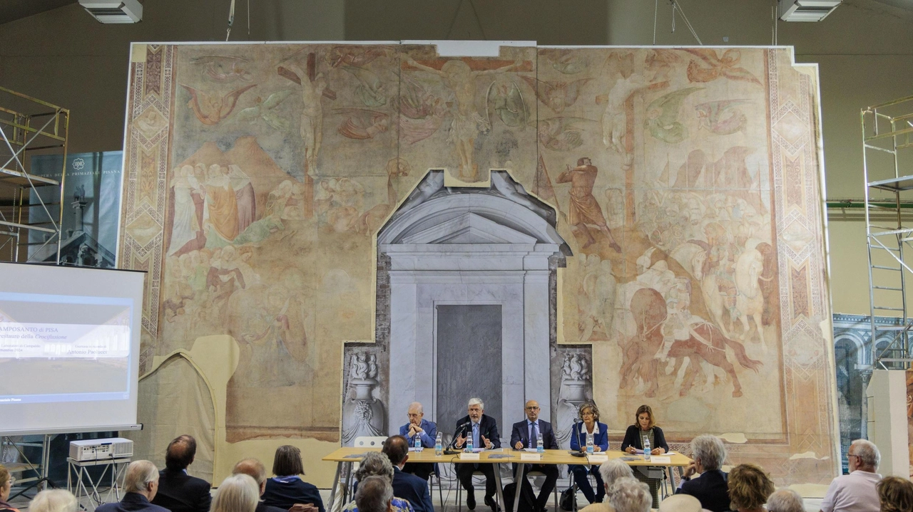 Tecnologie d’avanguardia per riportare allo splendore ‘La Crocifissione’ "Ora un’altra sfida: ricollocare l’affresco di Traini in Camposanto".