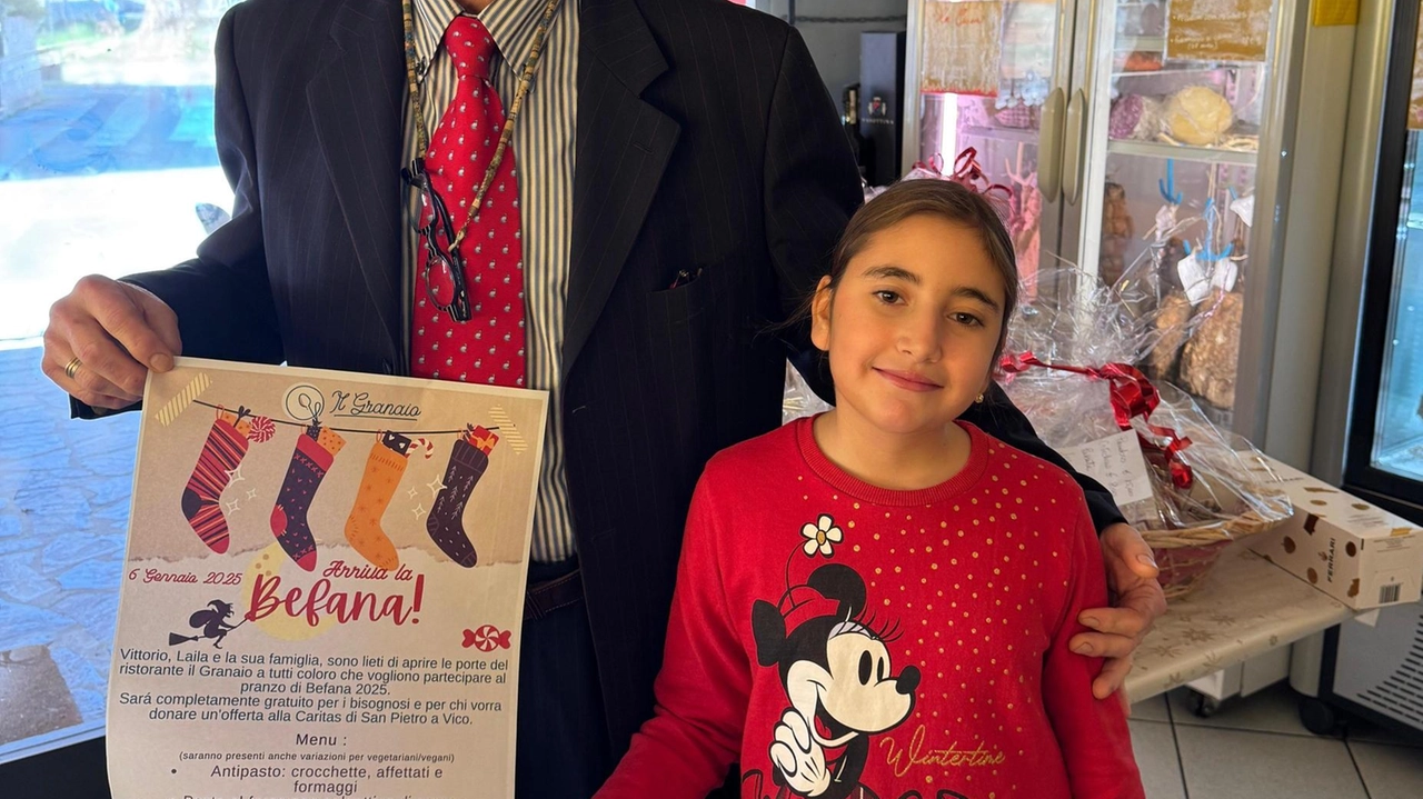 Il titolare del Granaio, Vittorio Spada, con la figlia Letizia Il titolare del Granaio, Vittorio Spada, con la figlia Letizia