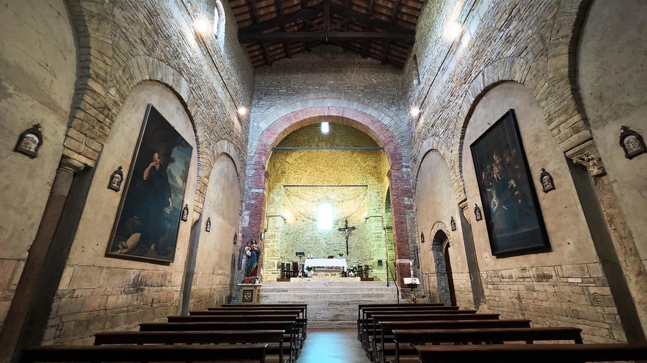 La cripta dell’abbazia di Badia Petroia, uno dei gioielli. dell’Altotevere La cripta dell’abbazia di Badia Petroia, uno dei gioielli. dell’Altotevere