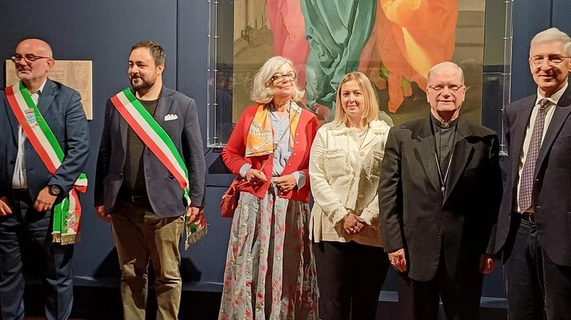 L’inaugurazione con le autorità alla villa medicea di Poggio a Caiano L’inaugurazione con le autorità alla villa medicea di Poggio a Caiano