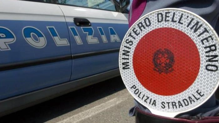 Intervenuta la polizia stradale (Foto archivio Ansa) Intervenuta la polizia stradale (Foto archivio Ansa)