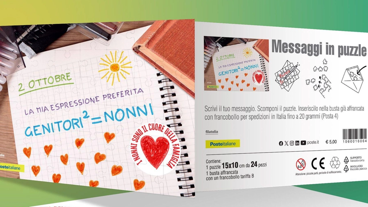 Da Poste Italiane due cartoline filateliche per la Festa dei nonni in calendario mercoledì 2 ottobre. Occasione unica per i... Da Poste Italiane due cartoline filateliche per la Festa dei nonni in calendario mercoledì 2 ottobre. Occasione unica per i...