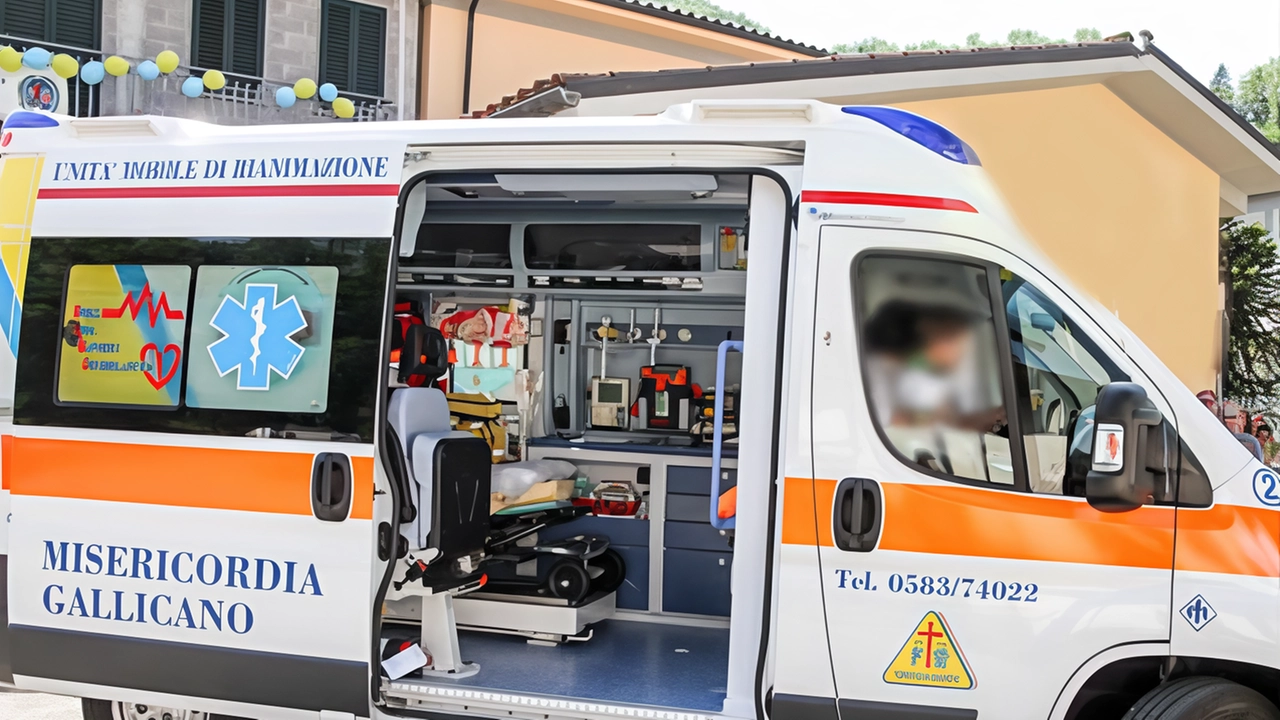 Un’ambulanza e la Governatrice della Misericordia di Gallicano, Pinocci (Borghesi) Un’ambulanza e la Governatrice della Misericordia di Gallicano, Pinocci (Borghesi)