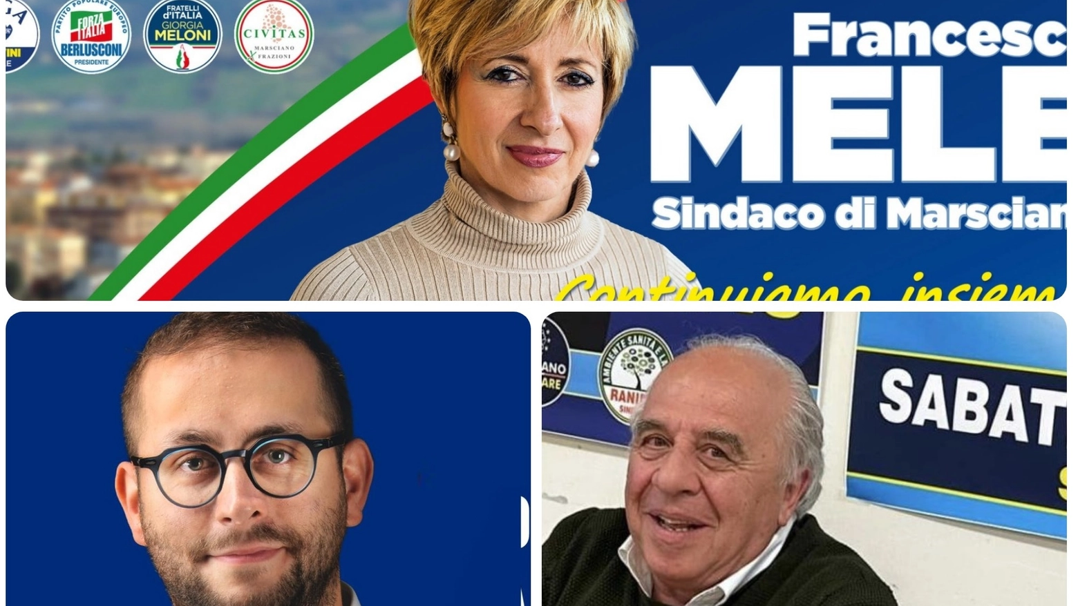 Mele, Moretti e Ranieri: ecco chi c’è a sostenerli