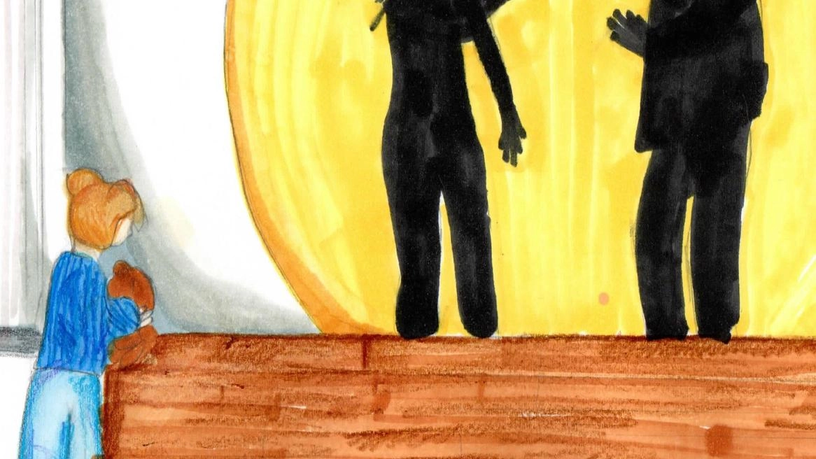Il disegno della classe I E della scuola Fermi di Scandicci