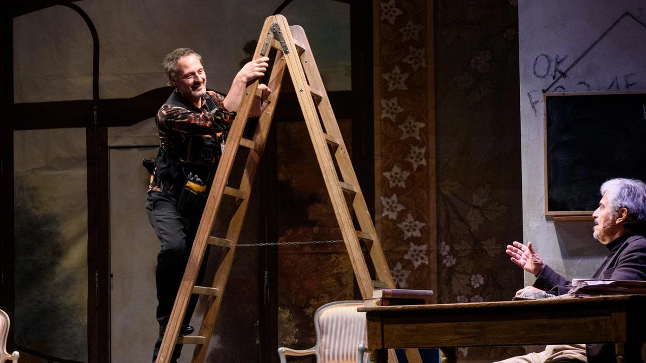 Fabio Troiano e Massimo Dapporto protagonisti di ’Pirandello Pulp’ al Teatro Astoria con regia di Gioele Dix Fabio Troiano e Massimo Dapporto protagonisti di ’Pirandello Pulp’ al Teatro Astoria con regia di Gioele Dix