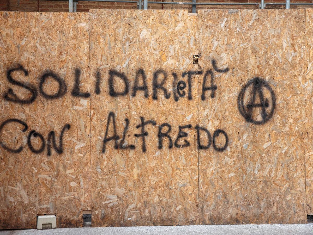 La solidarietà a Cospito e le rivendicazioni via web