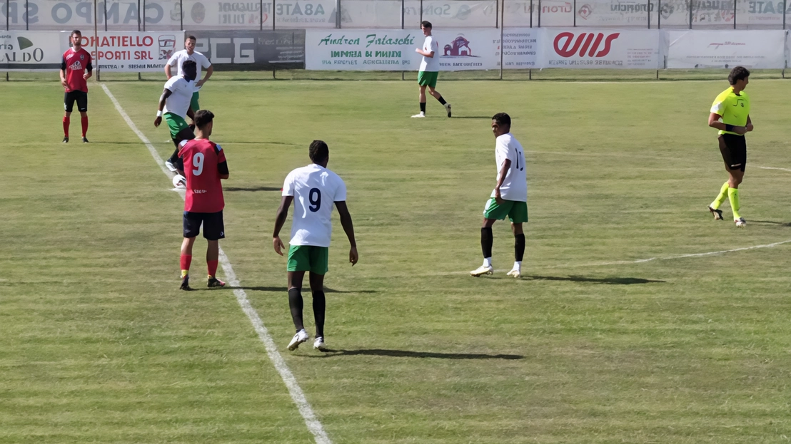 Un momento della partita di ieri Un momento della partita di ieri