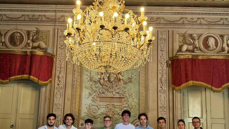 Cerimonia a Palazzo Orsetti con il consigliere delegato Stefano Pierini Cerimonia a Palazzo Orsetti con il consigliere delegato Stefano Pierini