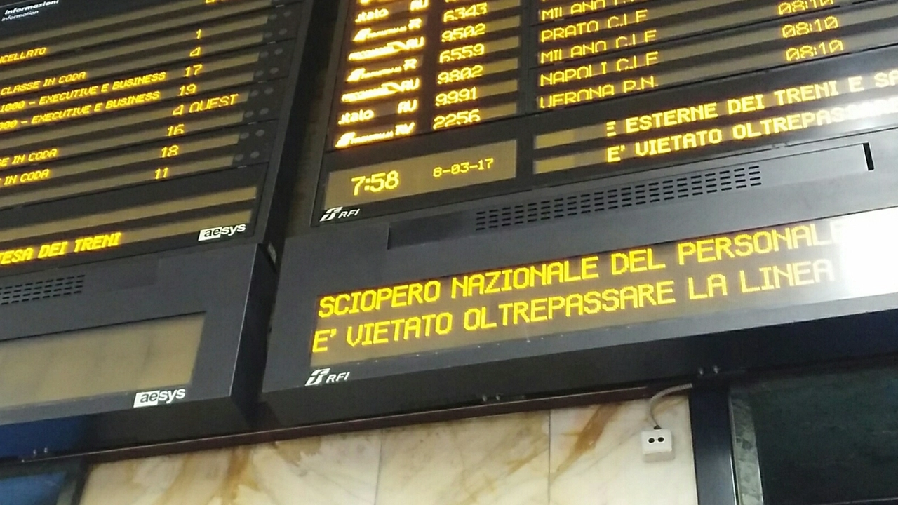 Una stazione ferroviaria