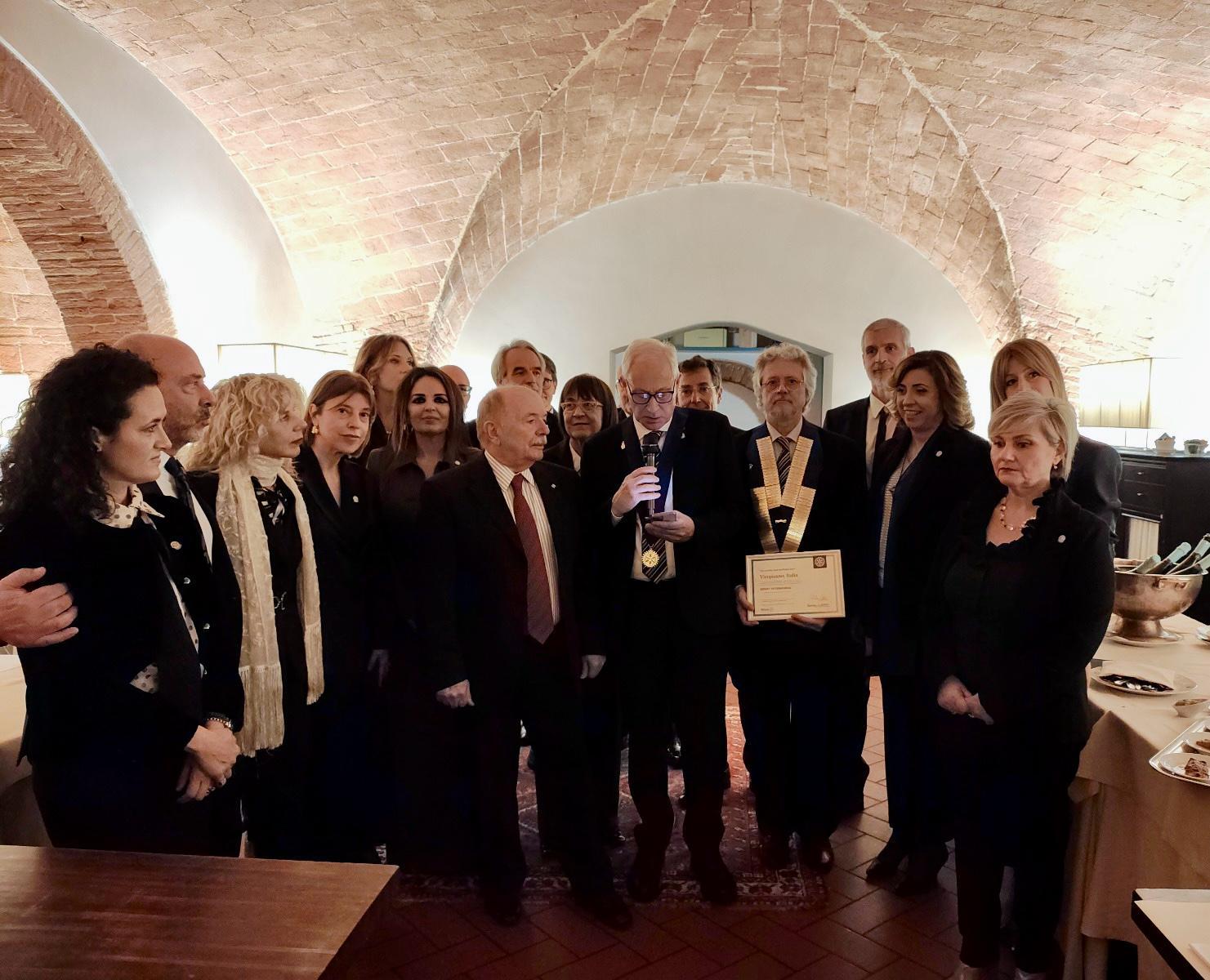 il club vicopisano entra nella grande famiglia del rotary international