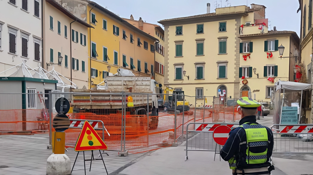 Entra nel vivo l’intervento di restyling di piazza del Popolo. Da lunedì al via i lavori nella parte est della piazza e in via Conti Entra nel vivo l’intervento di restyling di piazza del Popolo. Da lunedì al via i lavori nella parte est della piazza e in via Conti