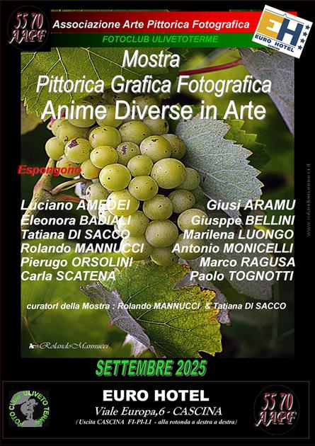 mostra anime diverse in arte inaugurazione il 6 settembre a cascina