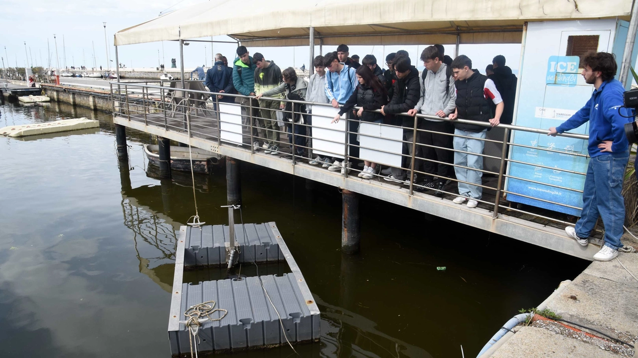 Gli alunni dell’agrario in visita per il Seabin a Viareggio