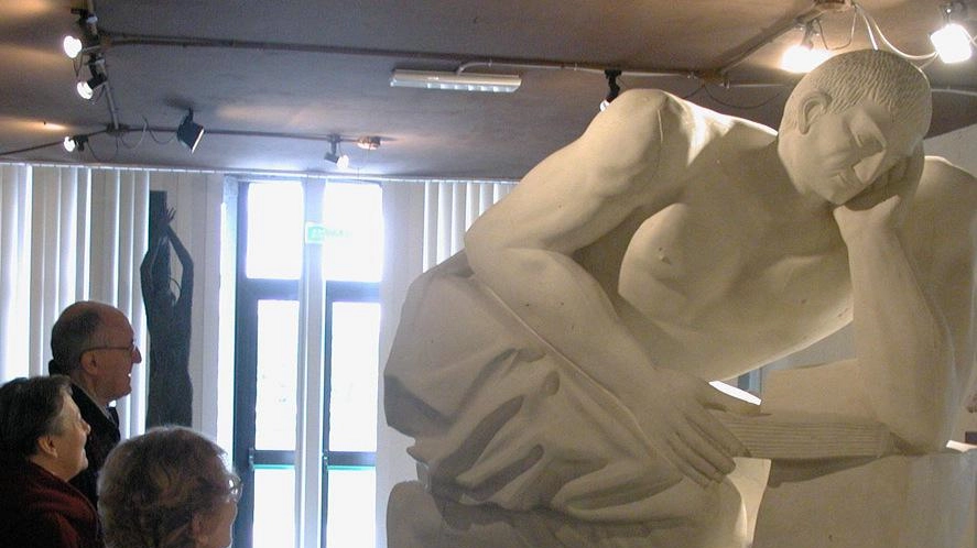 Una sala del Museo del marmo. La struttura sarà completamente rimodernata e riqualificata secondo le attuali soluzioni espositive