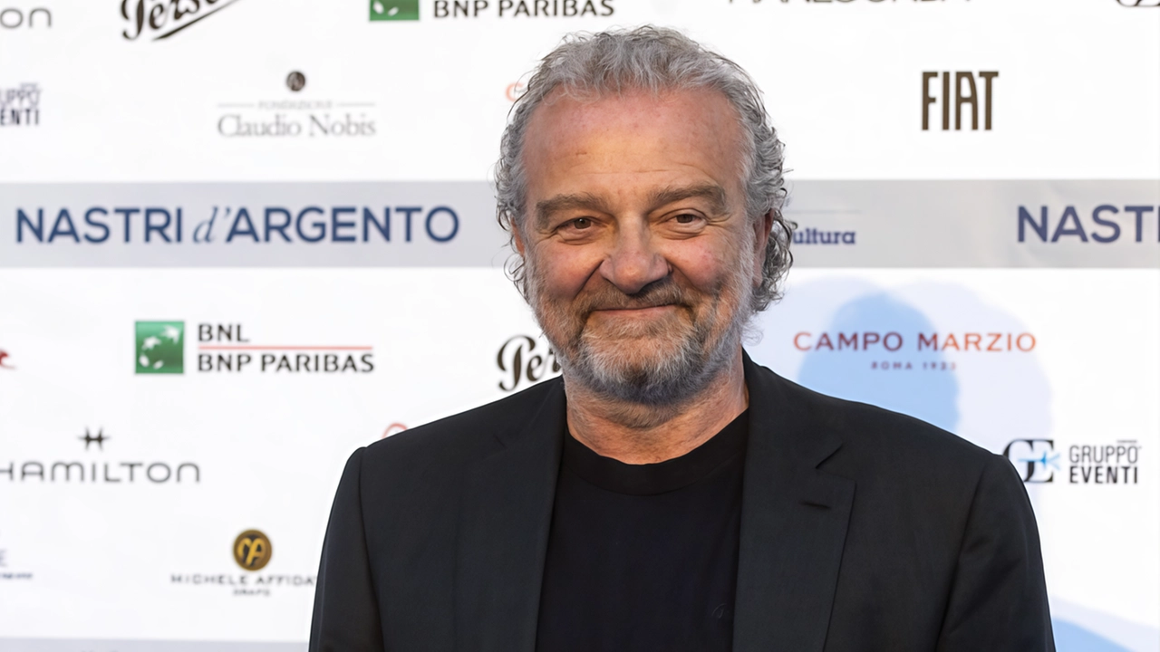 Giovanni Veronesi durante la serata dei Nastri d’Argento Giovanni Veronesi durante la serata dei Nastri d’Argento