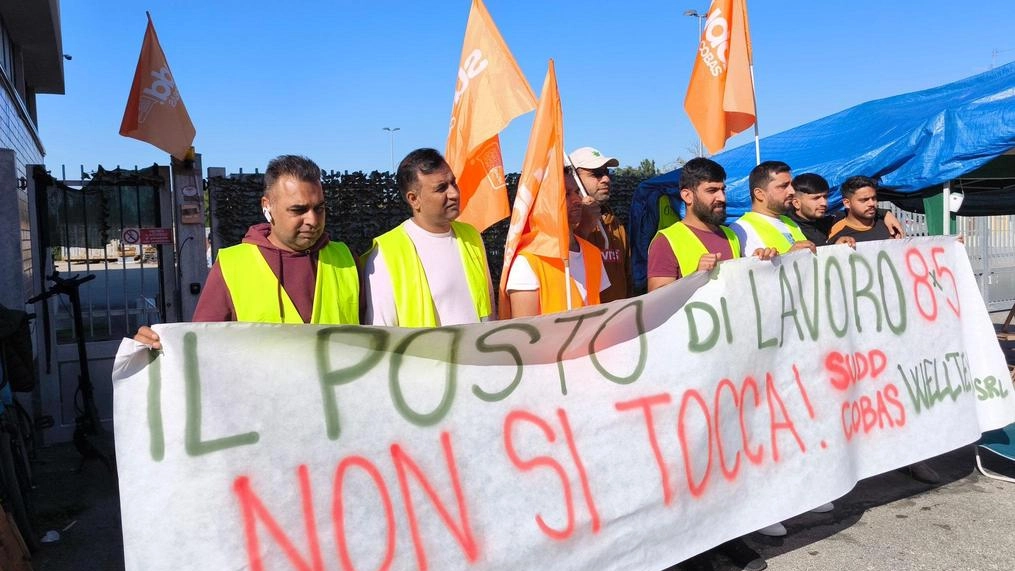 La mobilitazione di lavoratori e sindacalisti Sudd Cobas La mobilitazione di lavoratori e sindacalisti Sudd Cobas