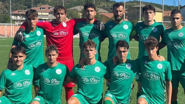 La formazione della Fezzanese scesa in campo nel match di andata a Carcare