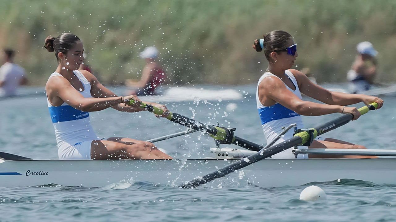 Emma Luchetti e Rebecca Lensi, campionesse italiane Under 17 del Due senza Emma Luchetti e Rebecca Lensi, campionesse italiane Under 17 del Due senza