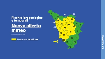 Allerta meteo in Toscana domenica 3 agosto: le zone dei possibili temporali forti