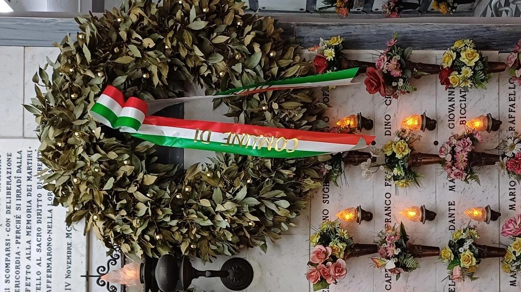 La cripta dei deportati, militari e caduti civili nel cimitero della Misericordia