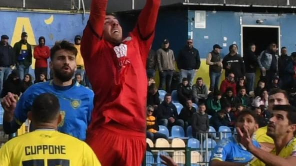 Il portiere degli azzurri Marco Bleve