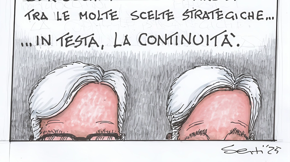 Così il nostro Alessandro Sesti vede con la consueta dose di ironia il cambio al vertice della Fondazione Cassa di Risparmio di Lucca tra Marcello Bertocchini e Massimi Marsili Così il nostro Alessandro Sesti vede con la consueta dose di ironia il cambio al vertice della Fondazione Cassa di Risparmio di Lucca tra Marcello Bertocchini e Massimi Marsili
